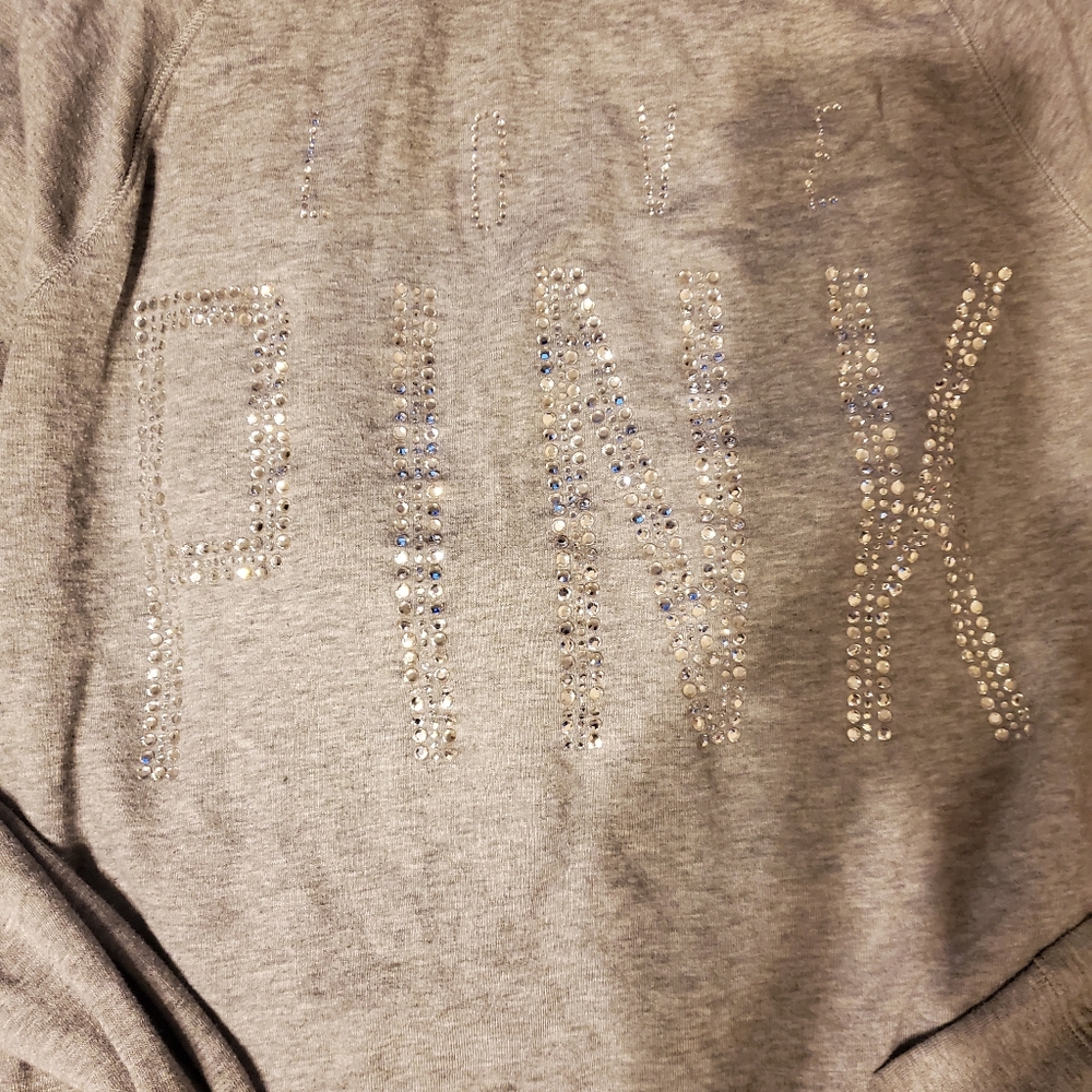 PINK bling zip up
